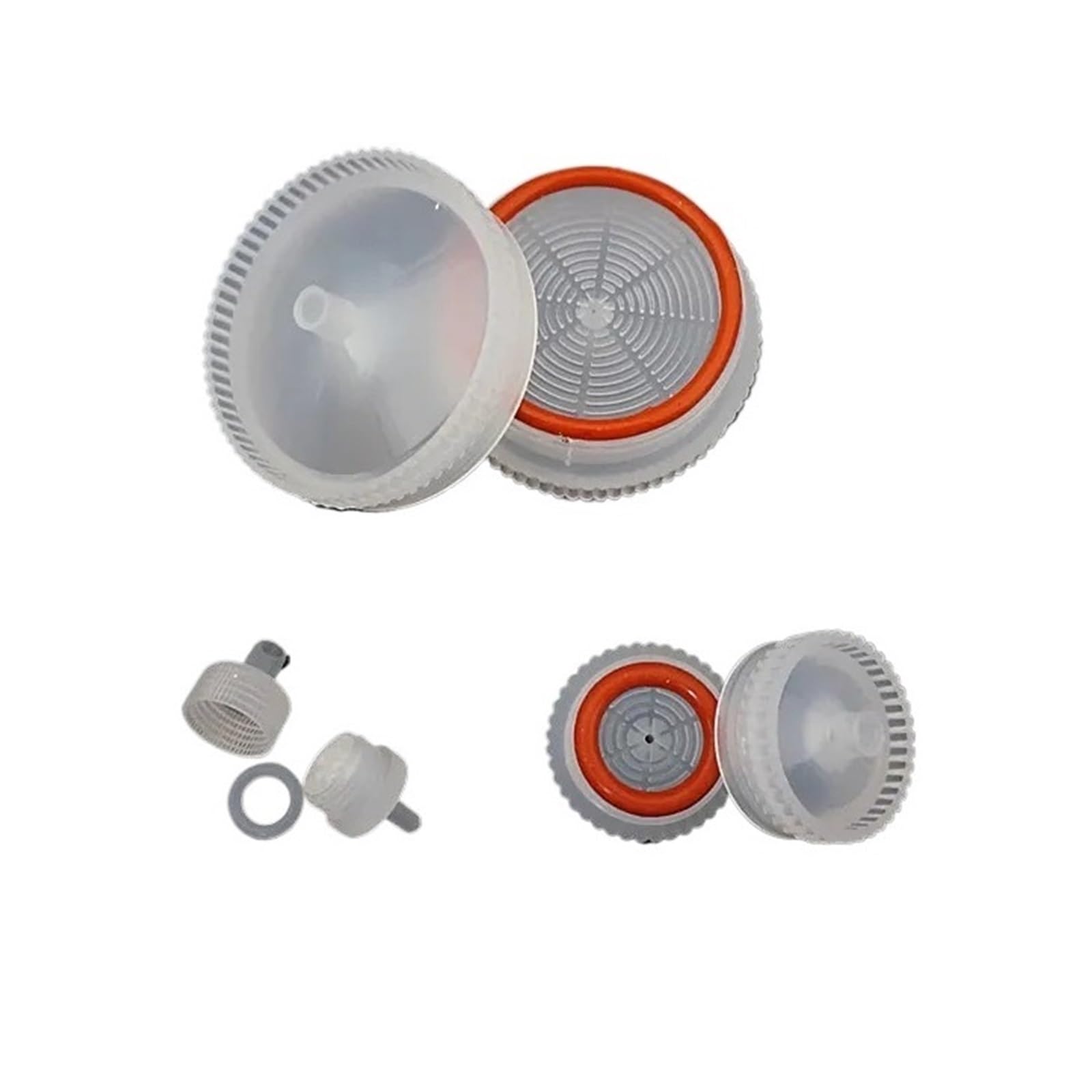 Portafiltros de polímero microporoso de laboratorio (10 unidades) - Cabezal de filtro de jeringa de plástico reemplazable de 13 mm, 25 mm y 50 mm(50mm)