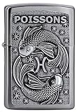 coleccion cromos caballeros del zodiaco Mechero Zippo con diseño del zodiaco de Piscis: Ideal para los fans de la icónica marca, con un aspecto estiloso que atrae todas las miradas e irradia buena onda.