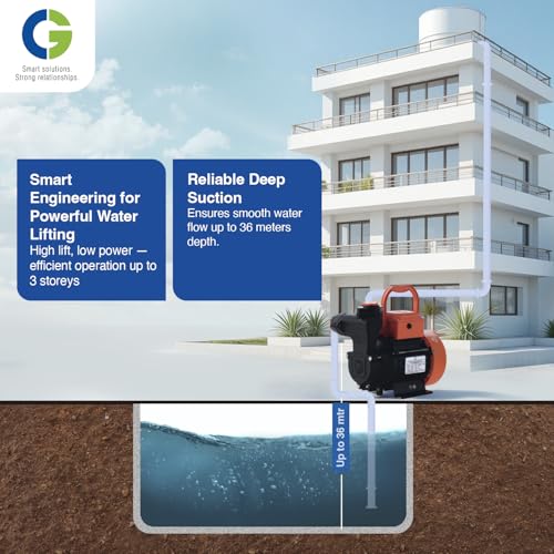 Image of CGDMM10SP | 0.75kW /1.0 HP | High Speed Regenerative Pump with max Head 34 Mtr | TEFC Motor | F-Class Insulation | CED Coated Components | Brass Impeller | Thermal Overload Protection