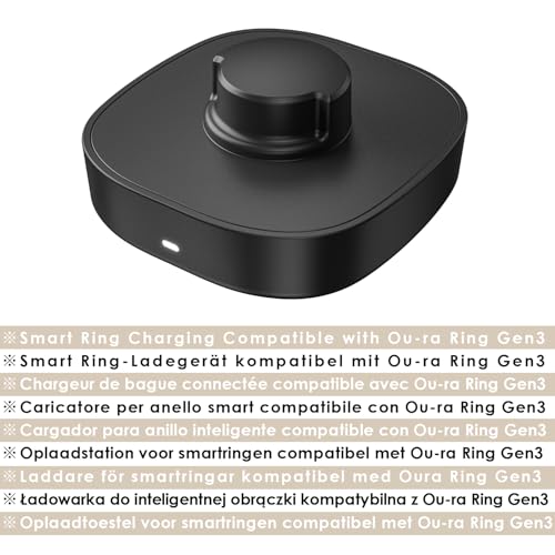 Cargador Smart Ring compatible con Oura Ring Gen3 evita cortes de batería con carga rápida 2