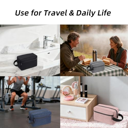 DSYSC Trousse de toilette de voyage pour femme et homme, petite trousse de maquillage – Image 6