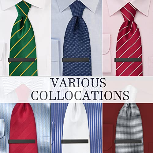 HAWSON Skinny Tie Clip Bar Set, 2 Inch Tie Clip for Men - Wedding, Meeting, Party Gift Set2