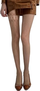 Sup-Coente レディース グランジ フィッシュネット シアー メッシュ タイツ - レース 90年代 ホロー アウト ゴシック パンティストッキング、ポール ダンス 夏