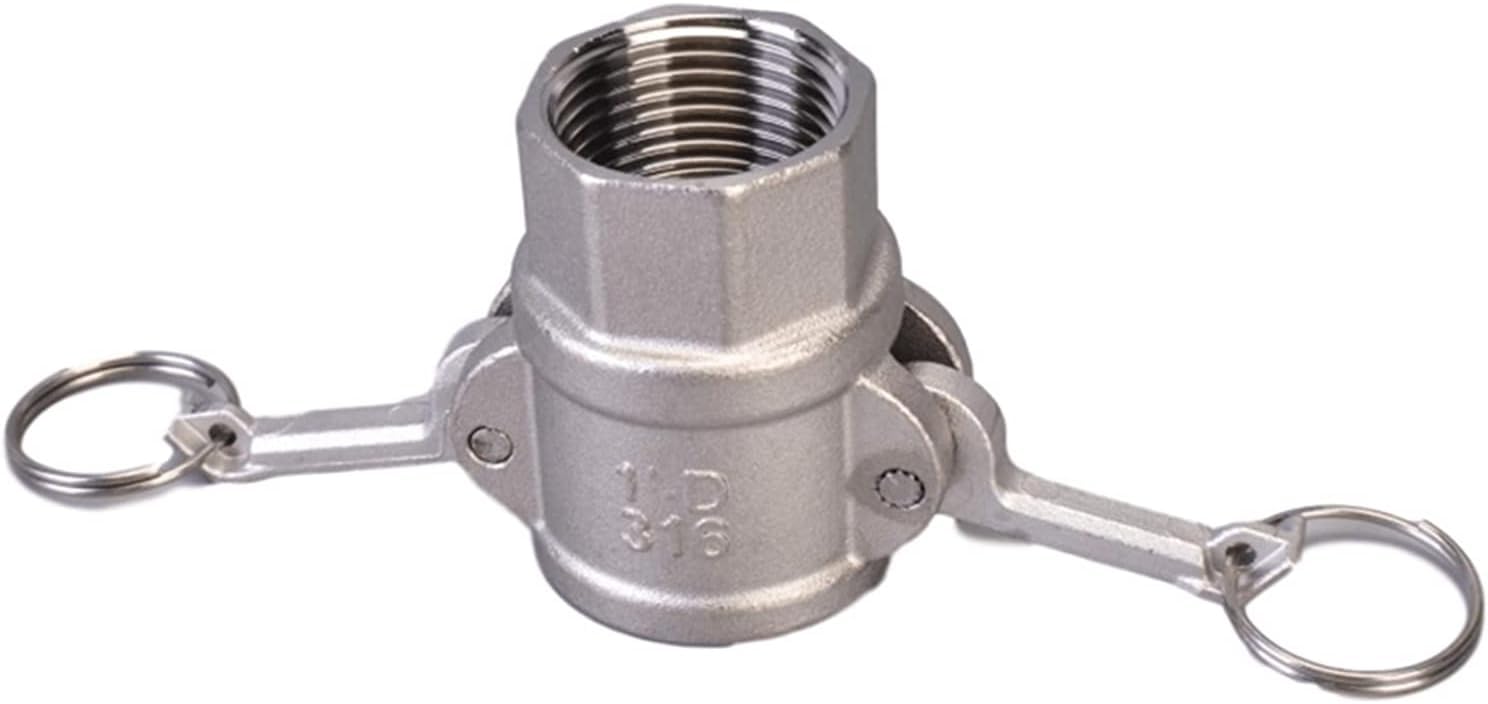 Conectores de tubería Accesorios a prueba de fugas Accesorios for conductos versátiles Adaptador de acoplamiento de acero inoxidable 304 Desconexión rápida con lengüeta, for acoplamiento de bomba de m
