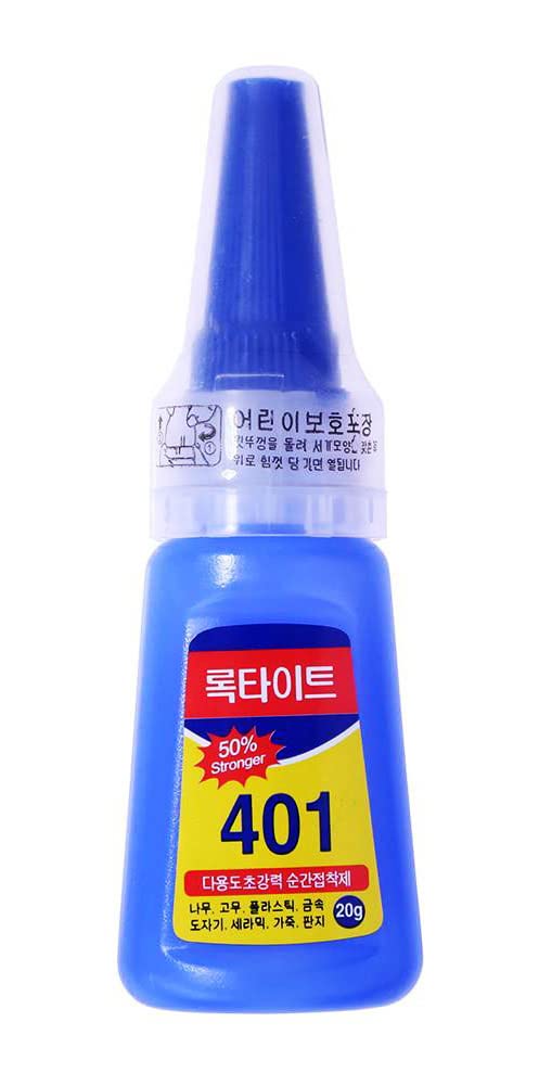 401 Super Gel Glue Strong Adhesive False Nail Glue Multi-Function Adhesive for Glass Wooden Jewelery Shoes 20 Grams