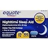 Equate Nighttime Sleep Aid 25 mg, 00 Mini-Caplets, 100 Count