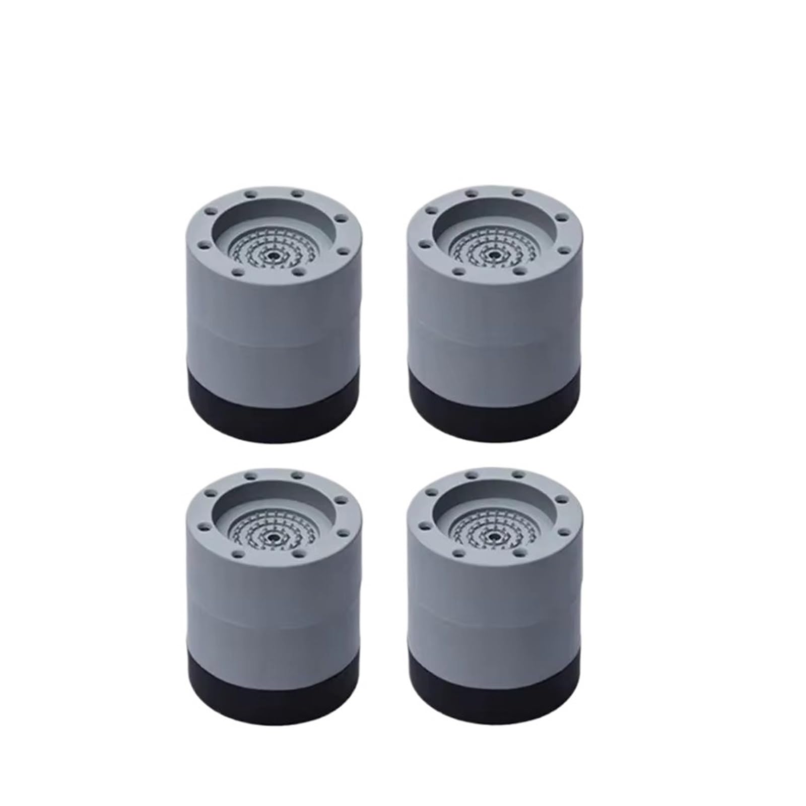 Base per lavatrice 4 pezzi universale lavatrice cuscinetti antivibranti sollevamento piedini in gomma antiscivolo muto mobili livellatori ammortizzatori base fissa(Higher 6cm)