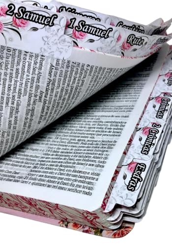 Bíblia Sagrada Da Garota Filha do Rei Com Abas Indice Adesivo Capa Flexível Linguagem Arc Linda