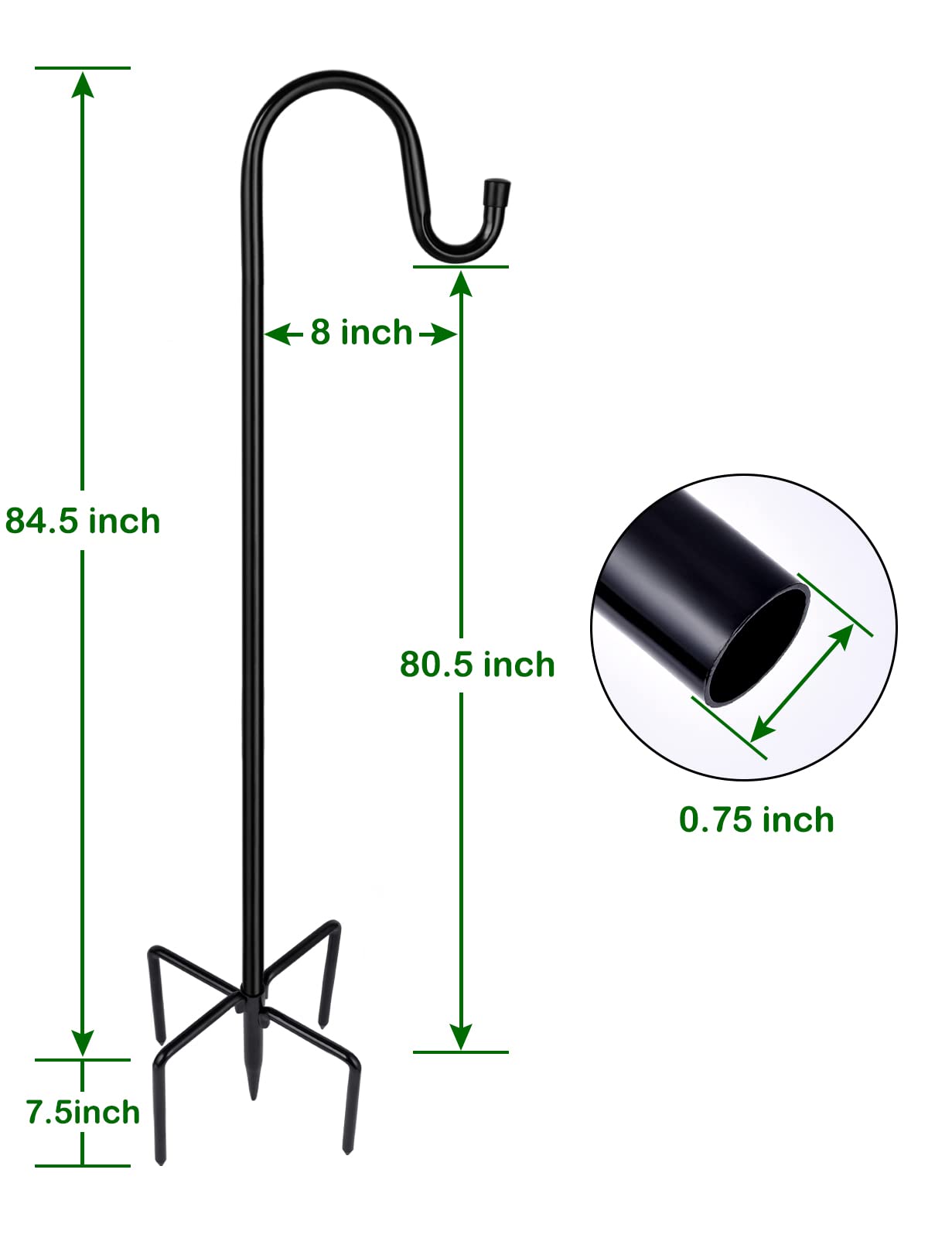 Zestaw 2 regulowanych haczyków do karmienia ptaków, karmnik dla ptaków, 239 cm, do koszyka na kwiaty, karmnik dla ptaków, dekoracja weselna