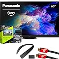 Panasonic TV-65Z95AP Z95 65-inch OLED 4K UHD Smart Fire TV 2024 Bundle with WN10 Neck Speaker, 4 YR CPS Enhanced Protection, 2X HDMI Cable & Deco Gear Complete Home Theater Beginner's Guidebook