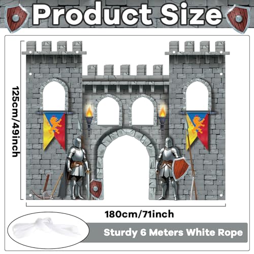 Fondo Fotográfico Castillo Medieval 49x71 in miniatura 2