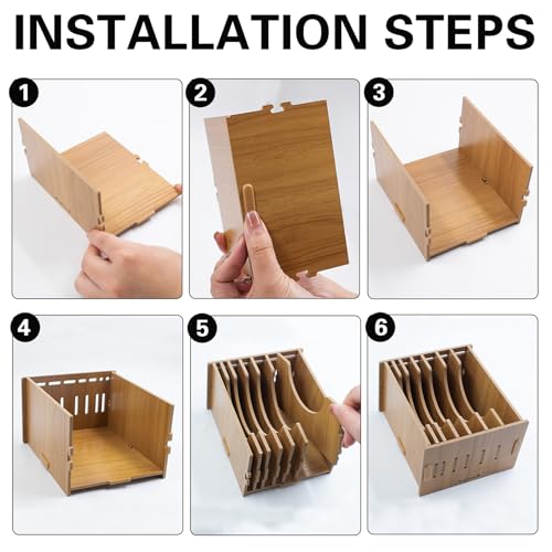 7 Fächer Holz Kupferfolienspender für Buntglas Kupferfolienband Aufbewahrung Folienspender für Buntglas Kunstwerkzeuge (No Tape) 13,5x11,7x8 cm