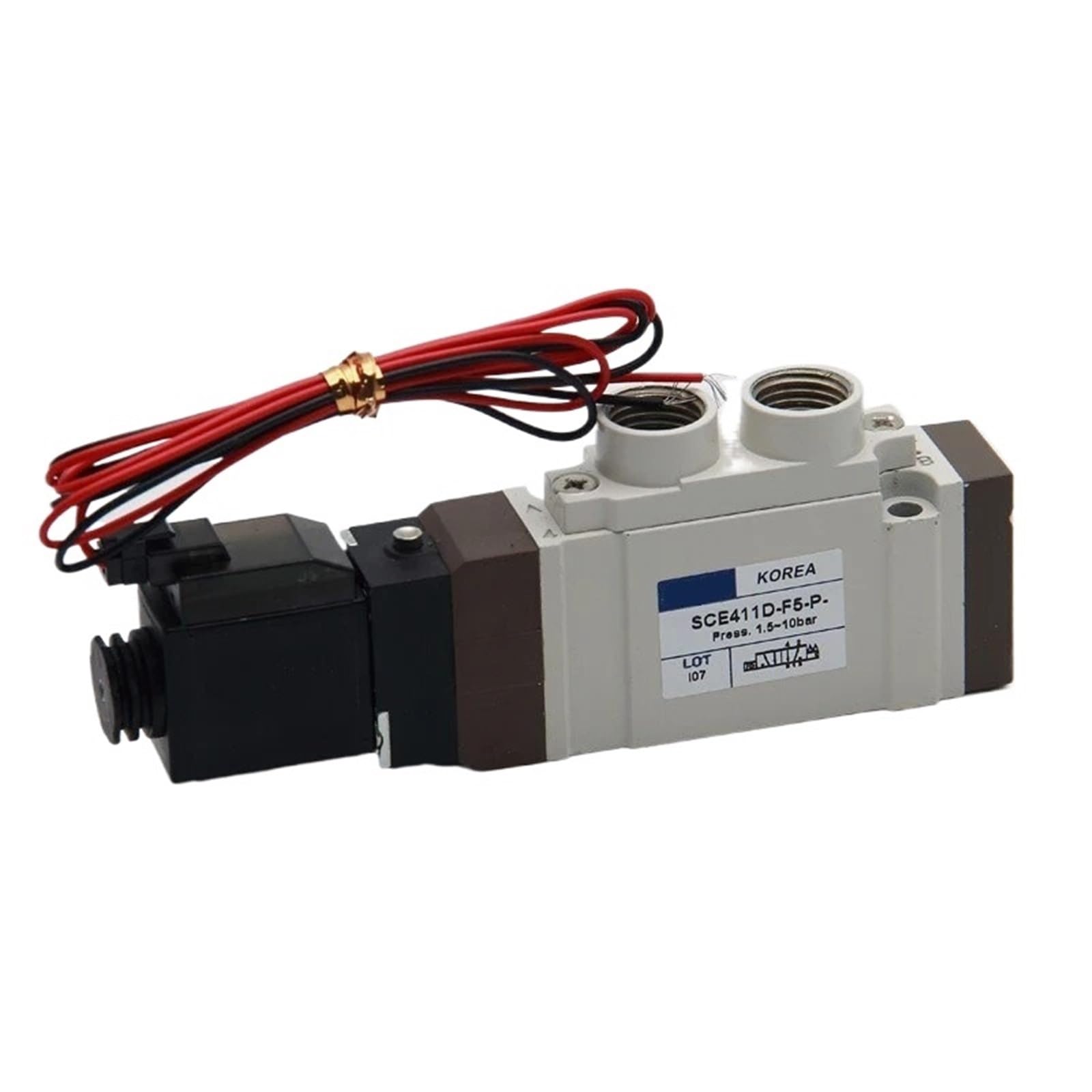 Jpvlcndj One Color 2Pcs Pneumatic Solenoid Valve Sce411d-F5-P