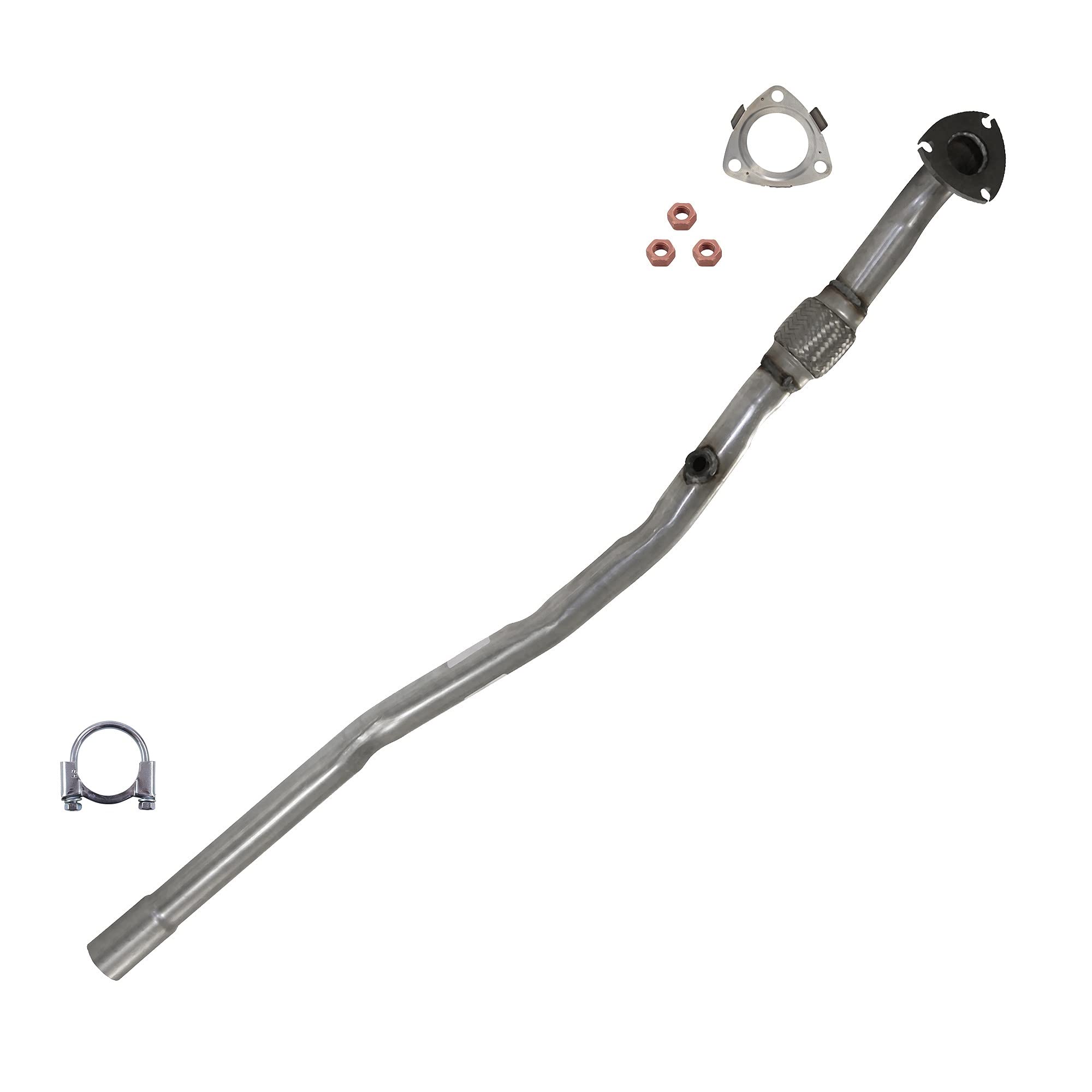 1x Tubo di scarico a Y con materiale di montaggio 1x morsetto di