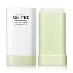 QIUFSSE Korean Sunscreen Stick for Face and Body Moisturizing Matte Sun Stick Lightweight Oil Control Non-sticky Long-Lasting Protection