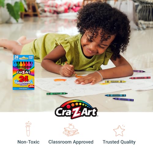 Image of Cra-Z-Art Bulk Crayons, 24 Packs of 24 Count Washable Crayons, School Supplies, Classroom Supplies, Teacher Bulk Pack