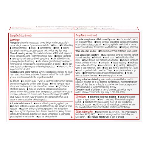 Sudafed PE Non-Drowsy Head Congestion + Pain Relief Caplets with Ibuprofen 200 mg & Phenylephrine HCl 10 mg, Nasal Decongestant & NSAID Pain Reliever & Fever Reducer, 20 ct - Thumbnail 5