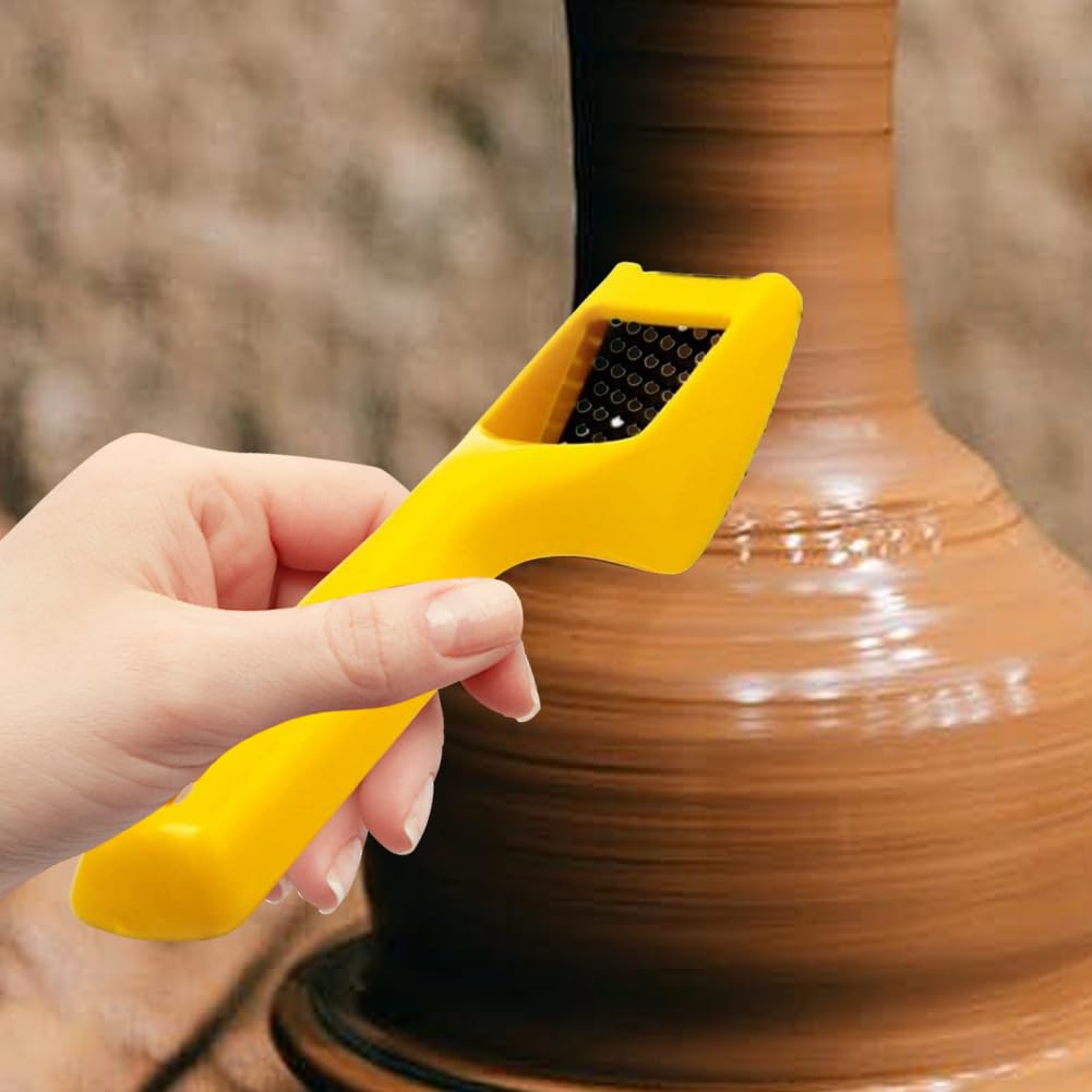 367023-STX Surform Shaver Tool 5 21 115 con cepillo de limpieza - Multifuncional Hand Rasp Plane Polish Shaper - Herramienta de afeitar de mano para esculpir arcilla de cerámica y tal