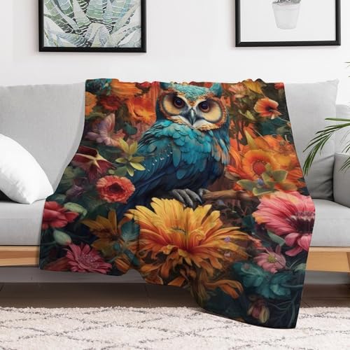 Couverture de luxe à chaud Hibou pour réchauffer vos soirées canapé