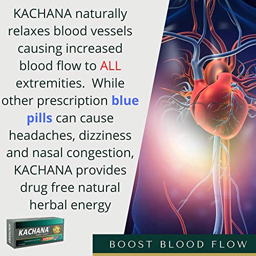 KACHANA, Black Ginger Energy Pill, Boosts Blood Flow & Circulation | Amplifies Energy, Size, Strength & Endurance| (30 Pills)