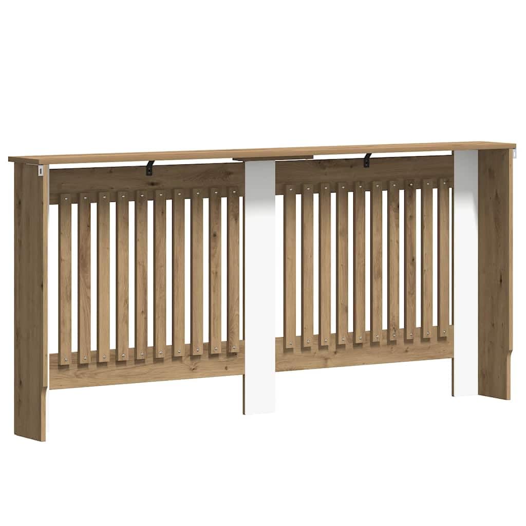 vidaXL Cubierta de Radiador Roble Artesanal 172 x 19 x 81,5 cm, Cubierta Moderna Rectangular para radiador, decoración del hogar, Resistencia al Calor, diseño de Madera, Seguridad Infantil