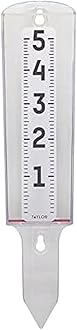 Taylor Precision Products ClearVu Rain Gauge, 1, Clear