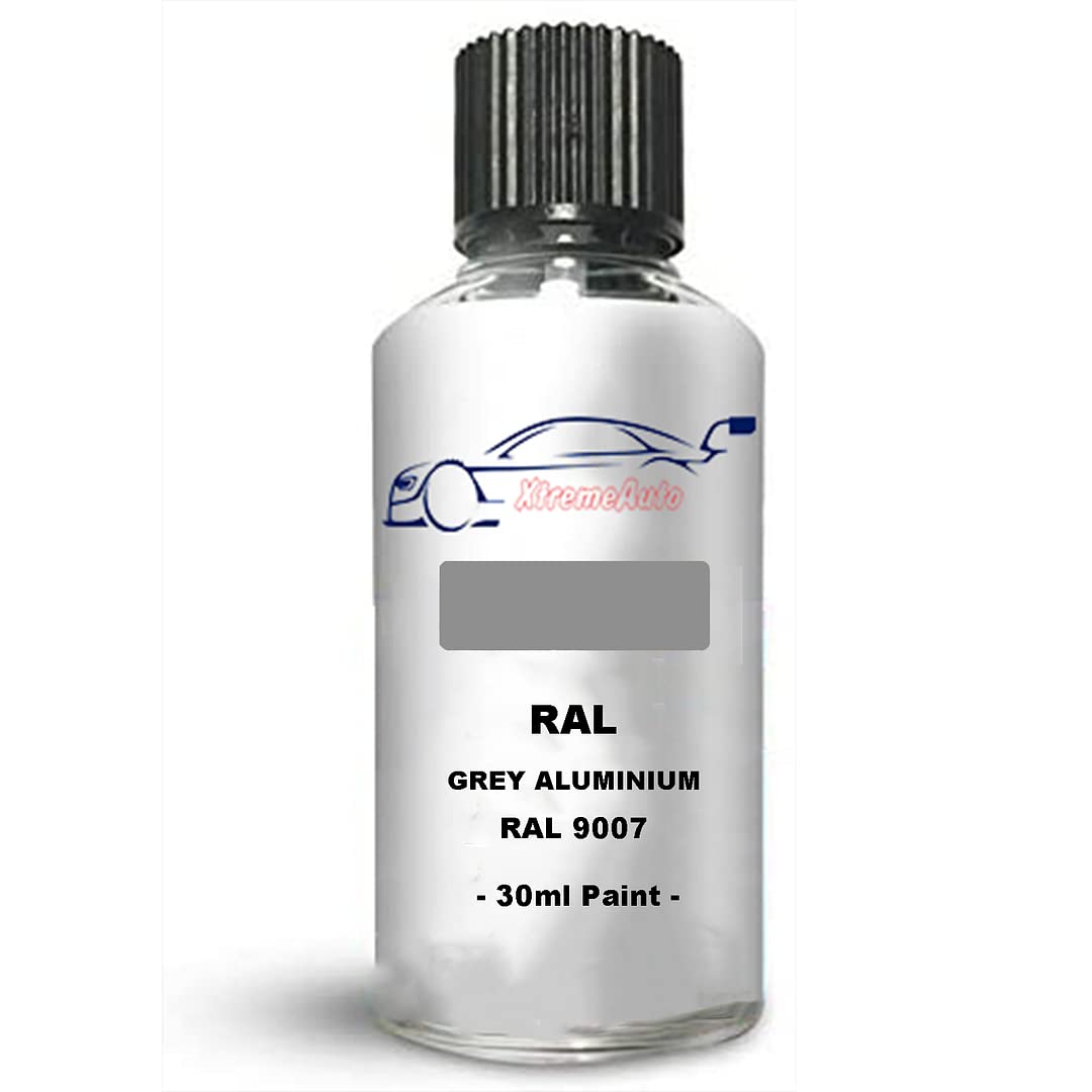 Xtremeauto Touch Up Paint Interior/Exterior RAL 9007 Grey aluminum Satin Finish Interior Scratch Repair: Wall, Cabinets, Trim, Molding, Furniture, Windows, Fascia