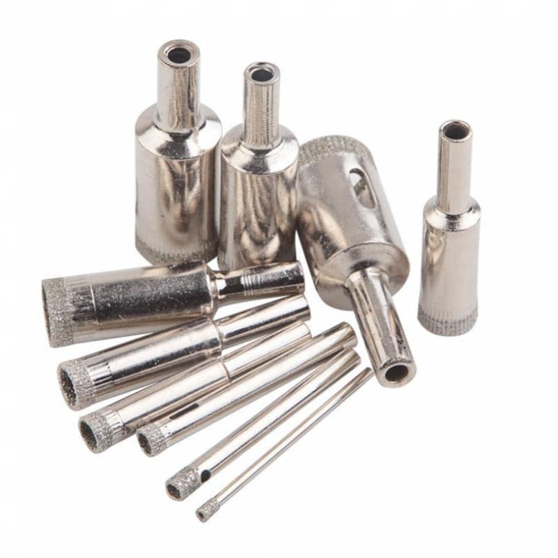 Set de 10 brocas diamantadas para cerámica 3 a 20 mm miniatura 6
