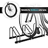 WOLTU Râtelier Vélo pour 3 Vélos Range Vélo au Sol ou Mural Support pour Bicyclettes Porte-vélos en Métal Noir #1
