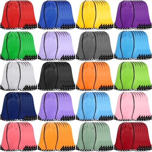 Grneric Drawstring Backpack Bulk 120 PCS, Drawstring Bags String Backpack