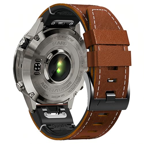 Correa de cuero rápida 22mm para Garmin 47mm miniatura 2