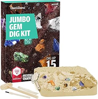 Dan & Darci Mega Gem Dig Kit - Dig up 15 Real Gemstones
