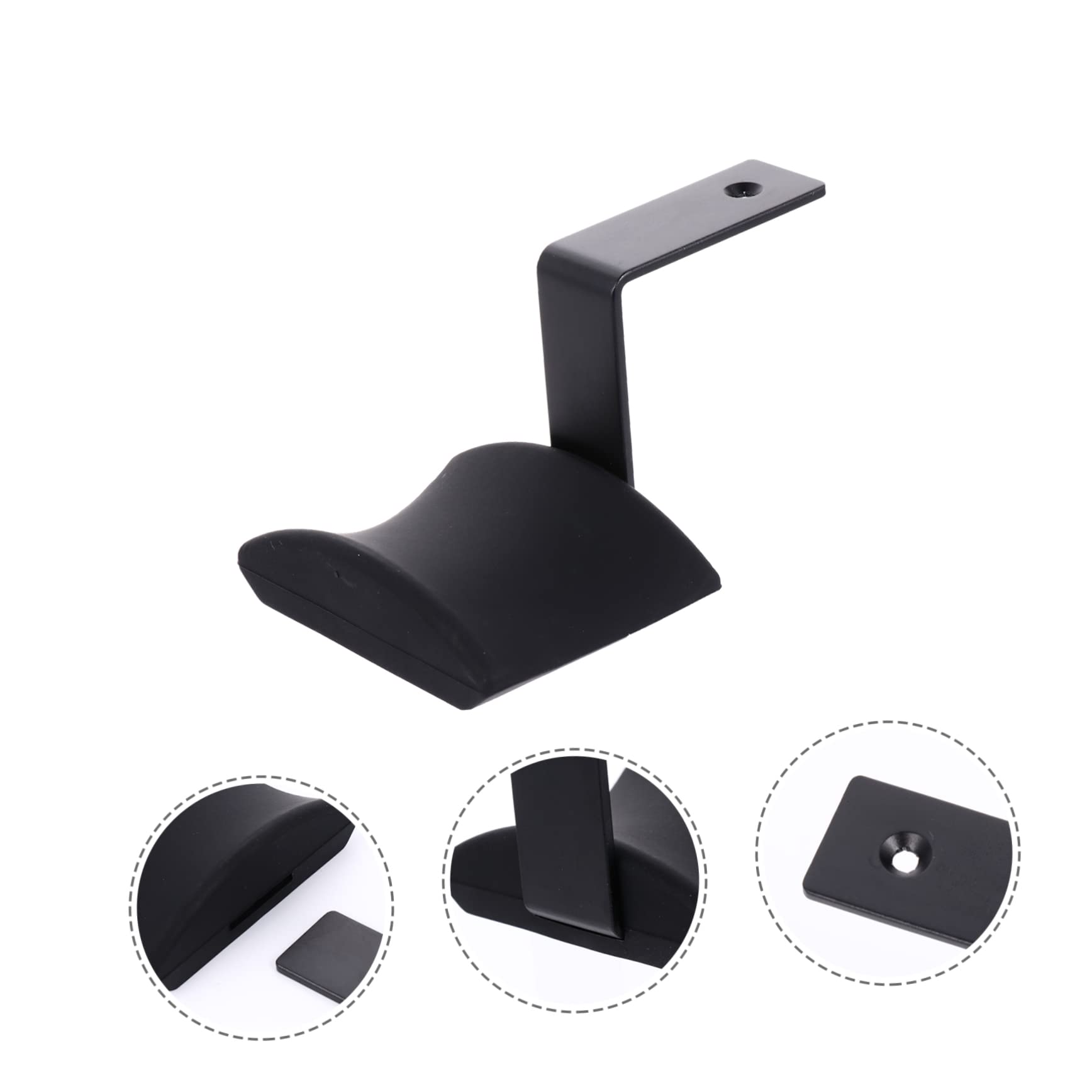 Uonlytech 3 Piezas Colgador de Auriculares Soporte metálico para Auriculares Soporte de Monitor Ganchos para Colgar Estante para Auriculares Gancho para Colgar Auriculares Metal