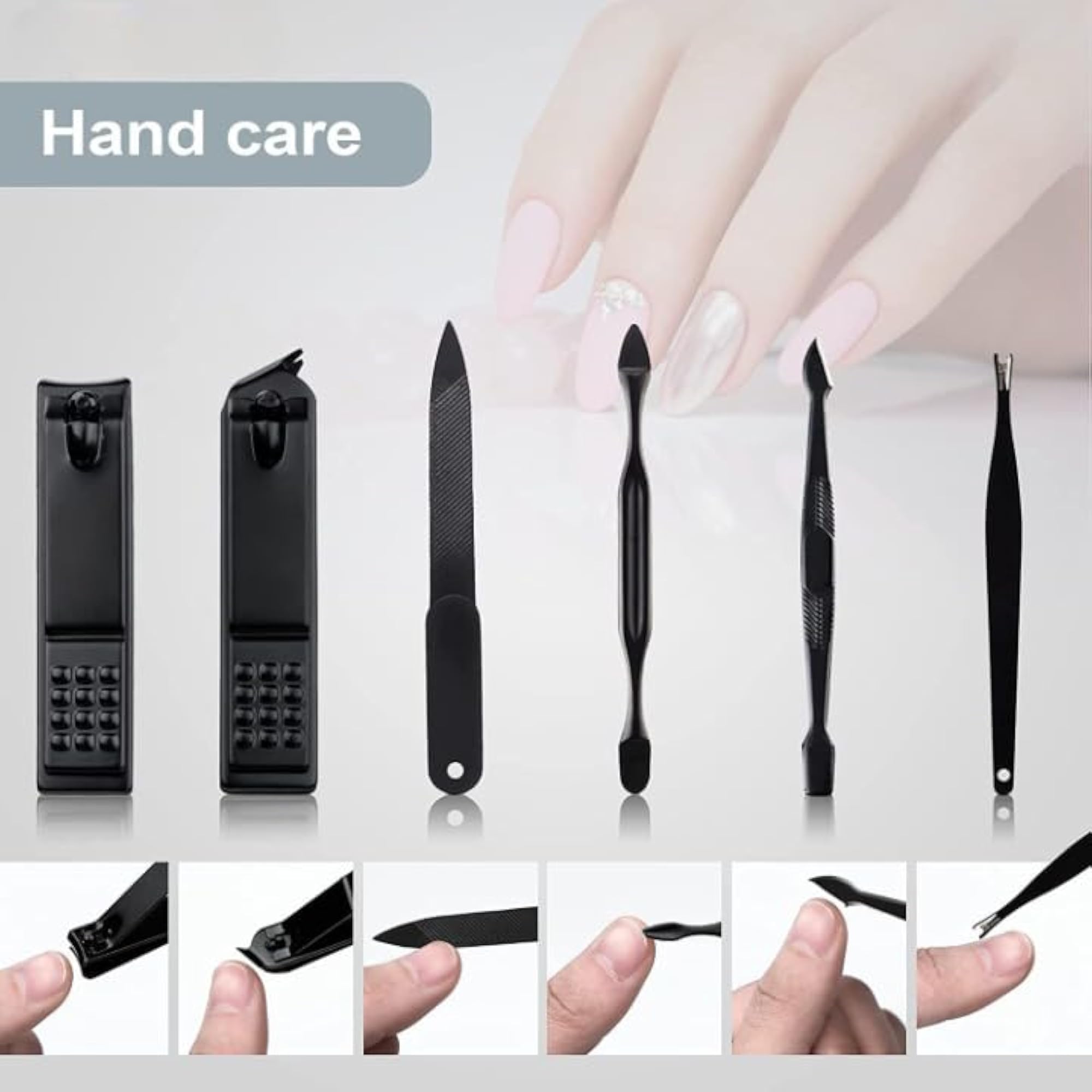 12 in 1 Stainless Steel Nail Clippers Grooming Kit
