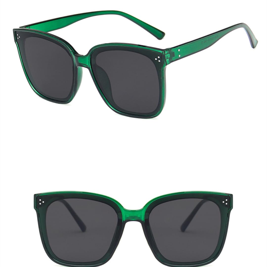 Gafas de sol con protección UV400, montura de gran tamaño con lentes coloridas, para mujeres y hombres, deportes al aire libre y conducción