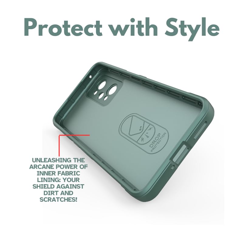 Image of Coko Back Case Cover for Realme GT Neo 2 5G, Compatible for Realme GT Neo 2 5G Back Case Cover, Matte Case with Inner Lining, Liquid Silicon Magic Case with Side Grip Camera Protection (TPU, Green)