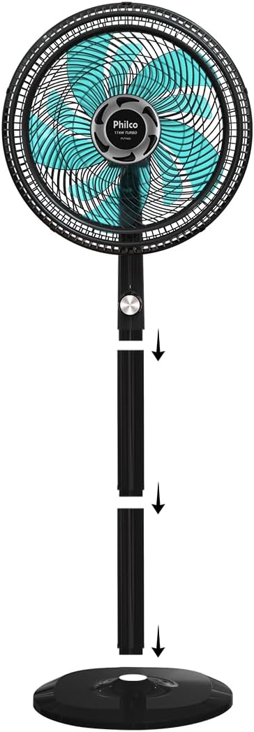 Philco, PVT466, Ventilador Tecnologia Maxx Force, 174W, 127V, Preto