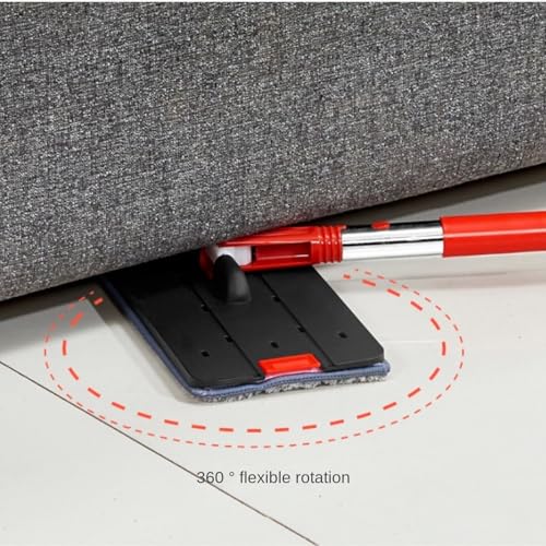 SHCHNA Bodenwischer Wischer Boden Flaches Wischmopp- Und Eimer-Set Mit Pads Für Küche Und Bad Für Hartholz-Bodenfliesen Wischer Boden Wischmop – Bild 7