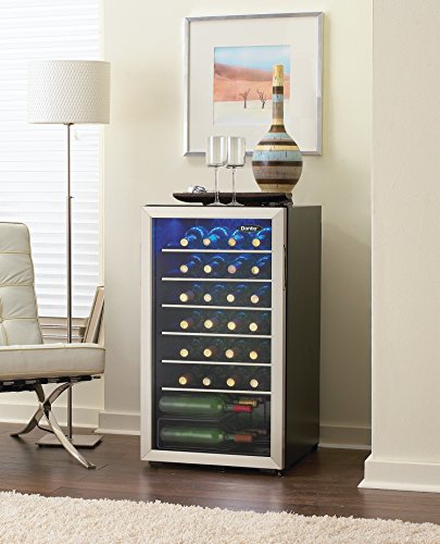 Danby Wine Cooler, 36 Bottle, Stainless Steel