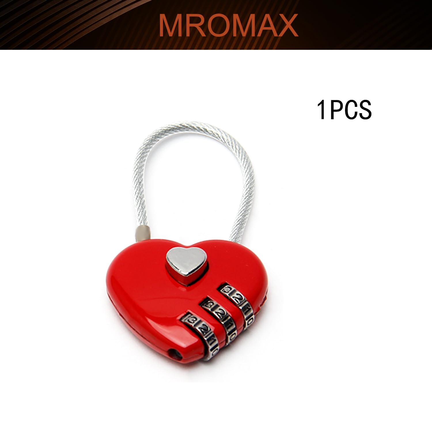 MroMax 3 Digit Combinations Padlock The Safe Cipher Lock Mini Zinc