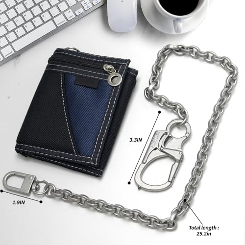 Image of Ahiller Mens Wallet Chain with Heavy Duty Keychain Carabiner Clip