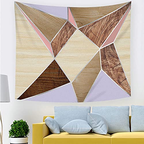 Tapiz de pared geométrico KnSam para dar un toque cálido y moderno al salón 4