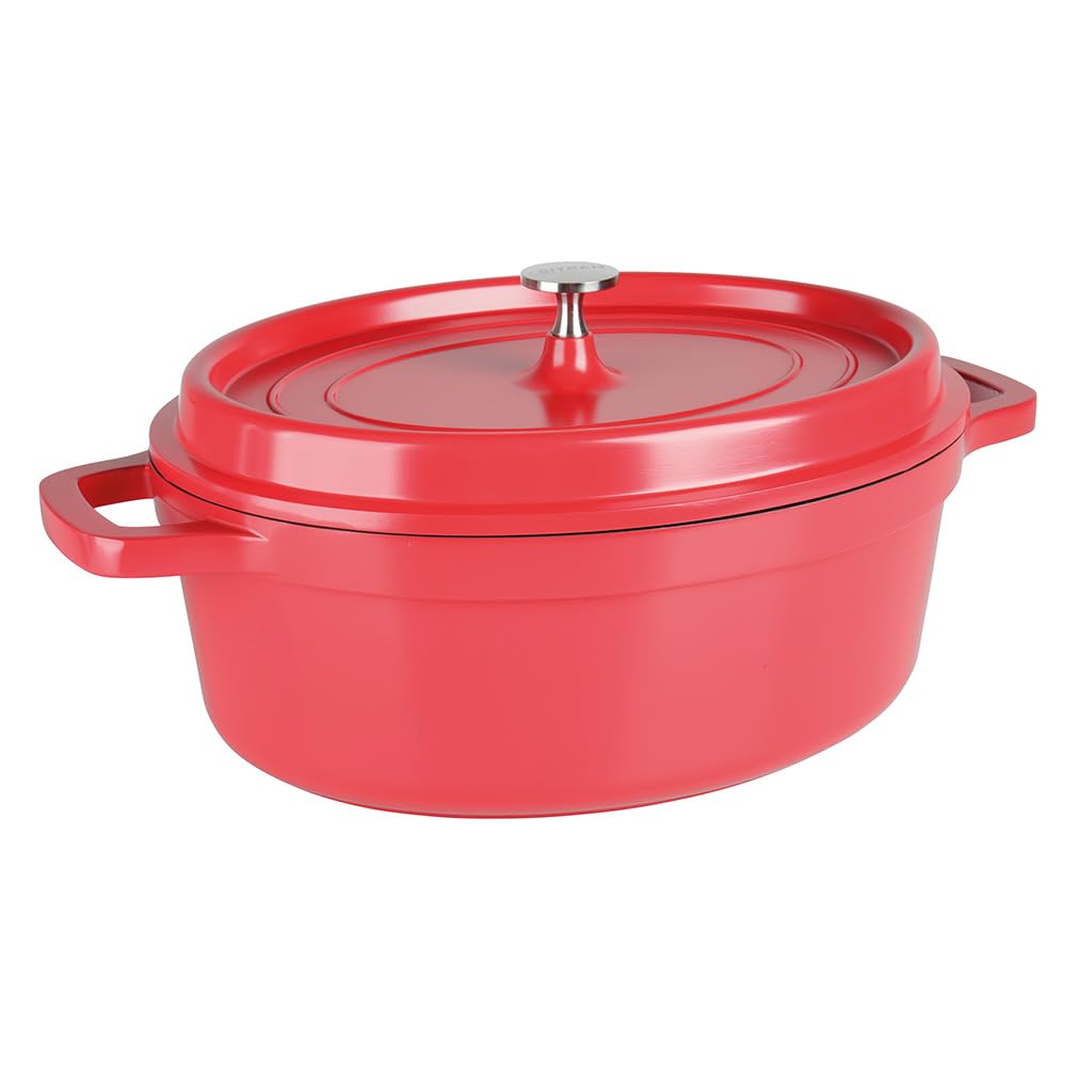 Cocotte Sitram 6,5L Rouge en fonte - 29,99€ à Magasins U