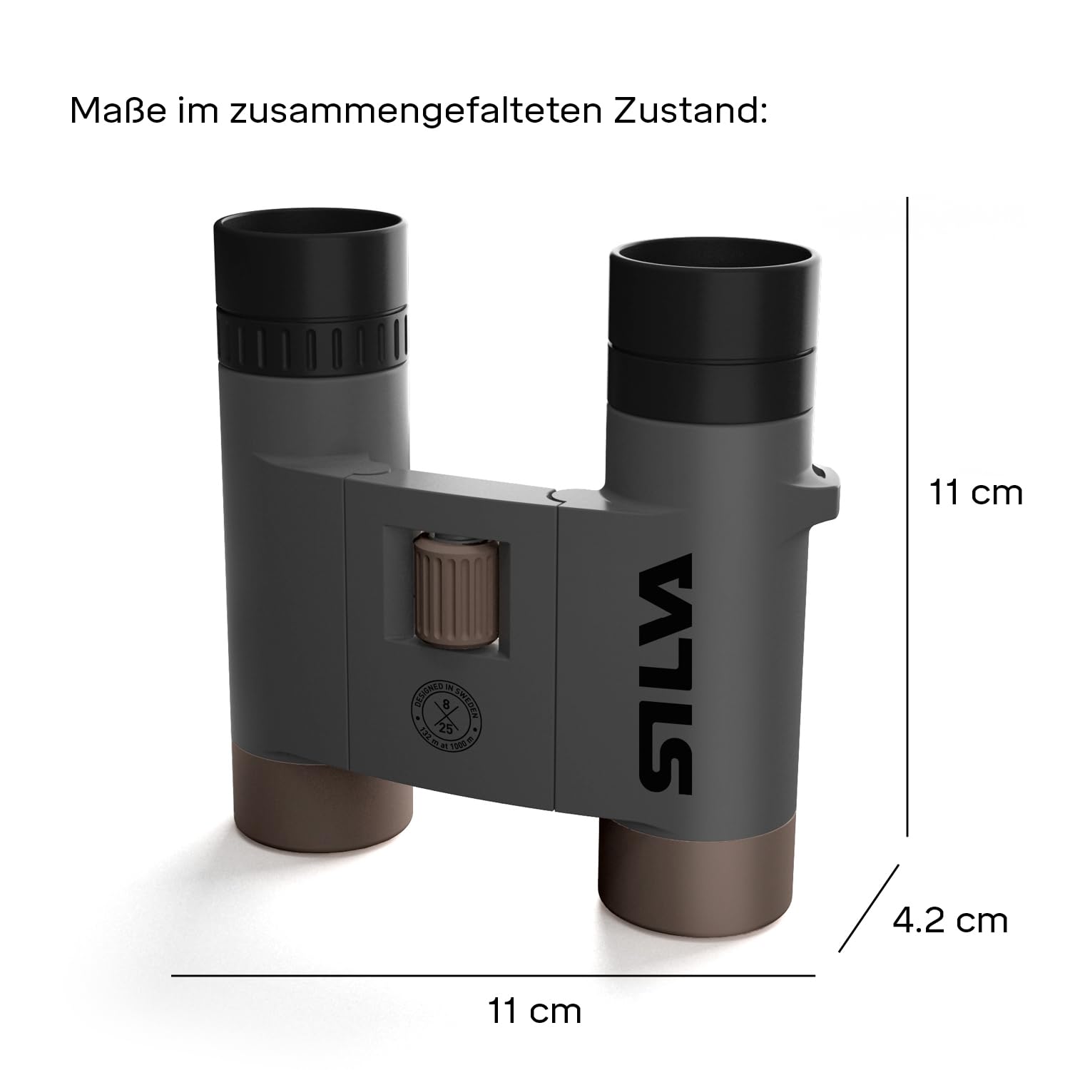 Silva kleines Fernglas Erwachsene & für Kinder - Scenic 8-8x25 Wasserfest - BAK4 - Faltbares Fernglas klein - Mit Etui und Nackentrageband