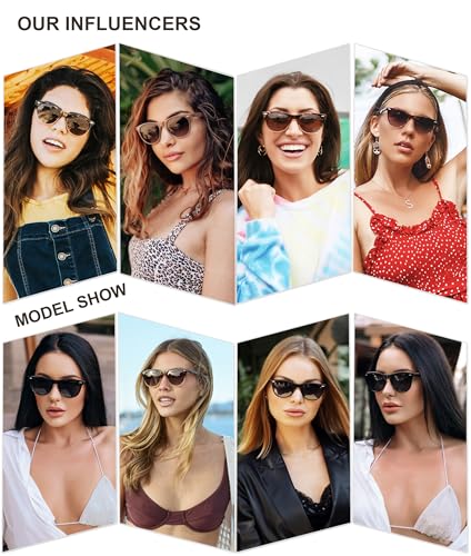 Image of SOJOS Classic Polarized Sunglasses for Women Men Small UV400 SJ2076 | Lightweight Design Frame for All-day Comfort