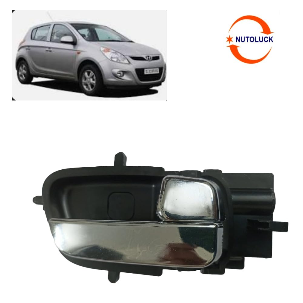 Nutoluck Left Inner Door Handle Lock Rc Lever Chrome Finish Compatible with Hyundai I 20 (2008 to July 2014) - Image 6 thumbnail
