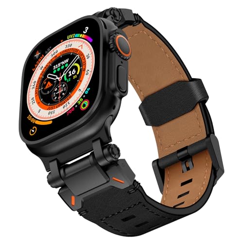 Bracelet en cuir Apple Watch Ultra pour remplacer le silicone et éviter les irritations