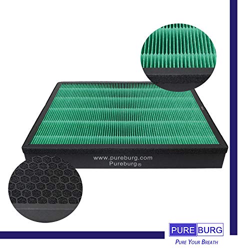 PUREBURG 2-Pack Replacement HEPA Filter Set Compatible with Coway Airmega MAX2 300/300S Smart Air Purifier ,Part Number 3111635 - Image 2