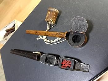 Amazon.co.jp: 矢立 珍品 古銅 時代物 書道具 銅製 古道具 墨入れ 筆