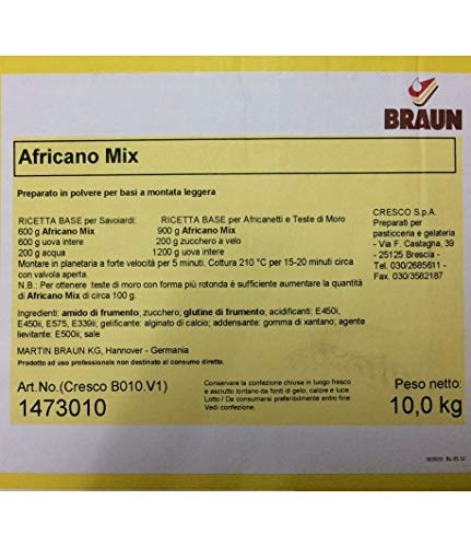 PREPARATO AFRICANO MIX 10 KG. PER TORTE - DOLCI-CAKE DESIGN-PASTICCERIA -